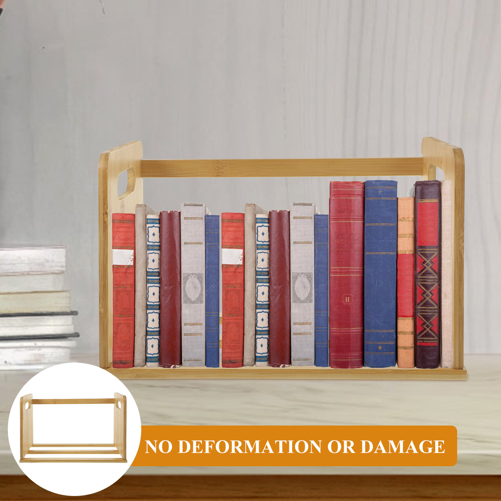 Bookshelf - Libreria da scrivania in legno, scaffale