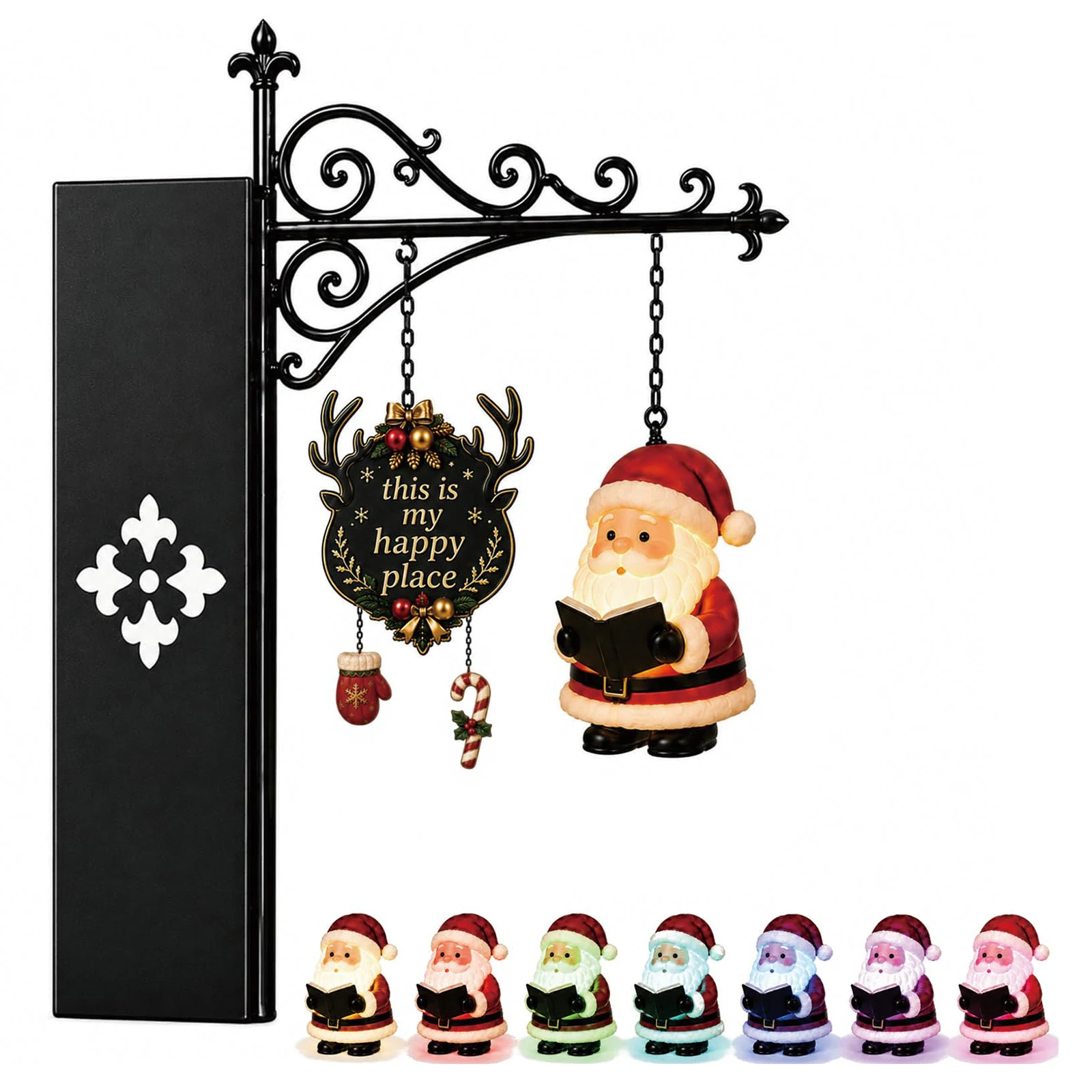 Bookshelf - Statuetta di Babbo Natale per Libreria
