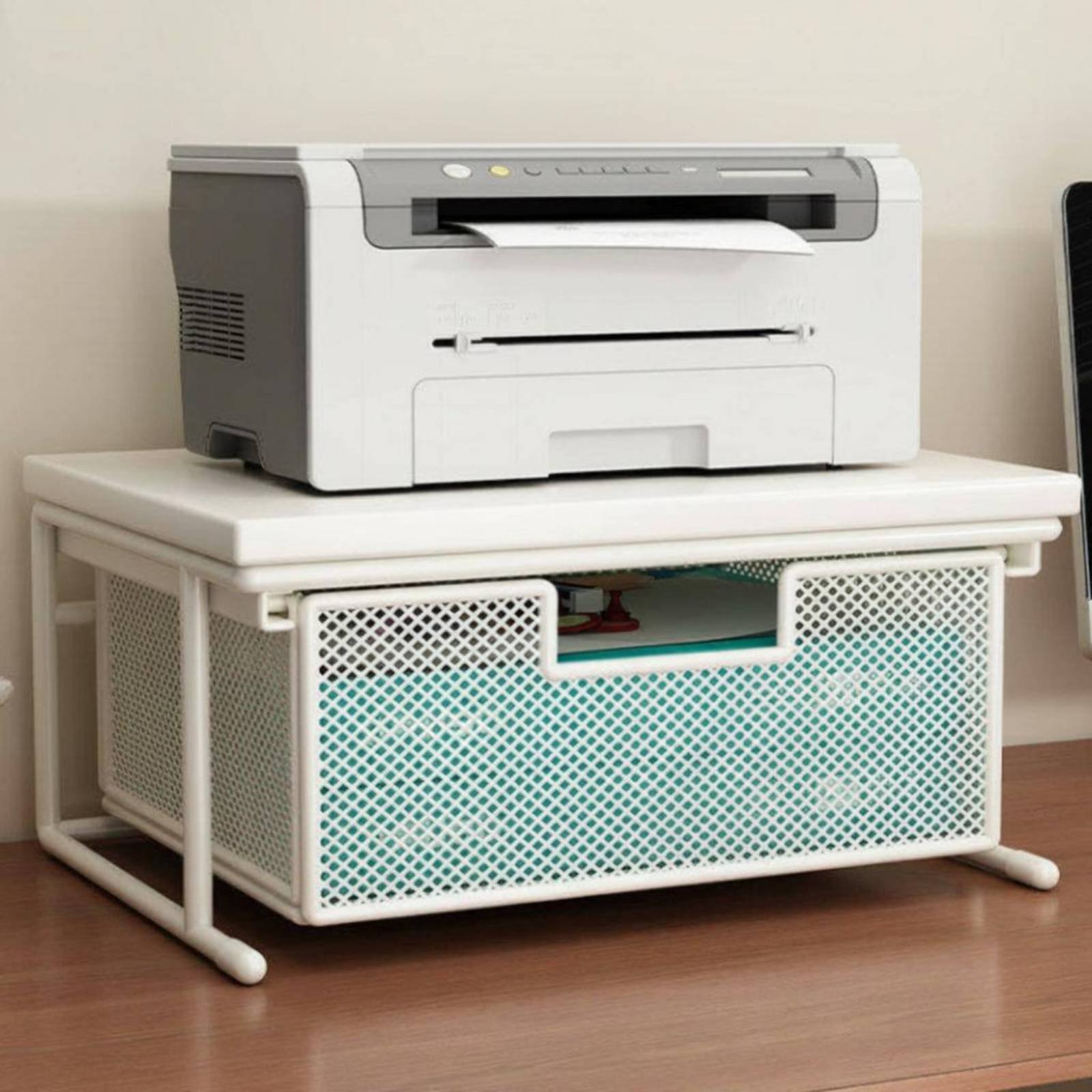 Printer Stand - Supporto per Stampante con Cassetto Salvaspazio,