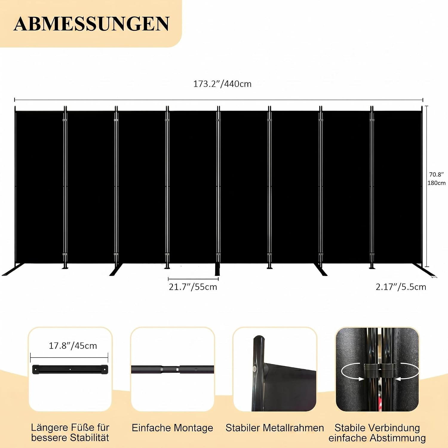 Divisorio Pieghevole a 8 Panne - Partition Screen Divider recensione e prezzo