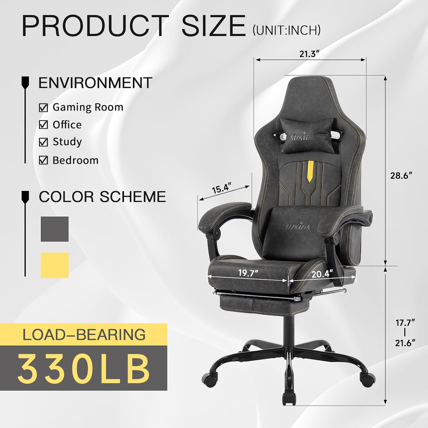 Sedia da gaming con poggiapied - Office Chair Cushion recensione e prezzo