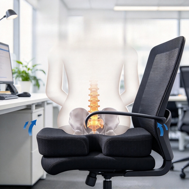Cuscino ergonomico a forma di  - Office Chair Cushion recensione e prezzo