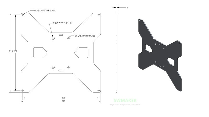 TEVO Tarantula in alluminio Y  - Printer Stand recensione e prezzo