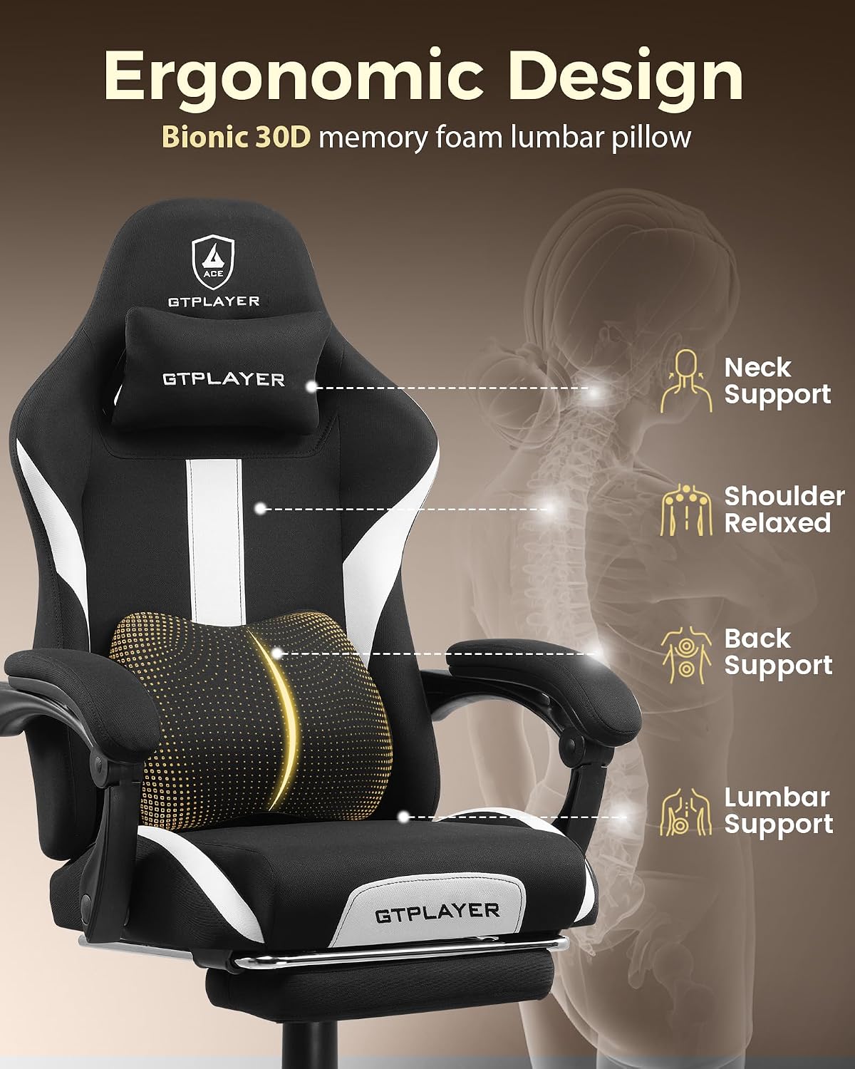 Sedia da gaming LUCKRACER, mod - Office Chair Cushion recensione e prezzo
